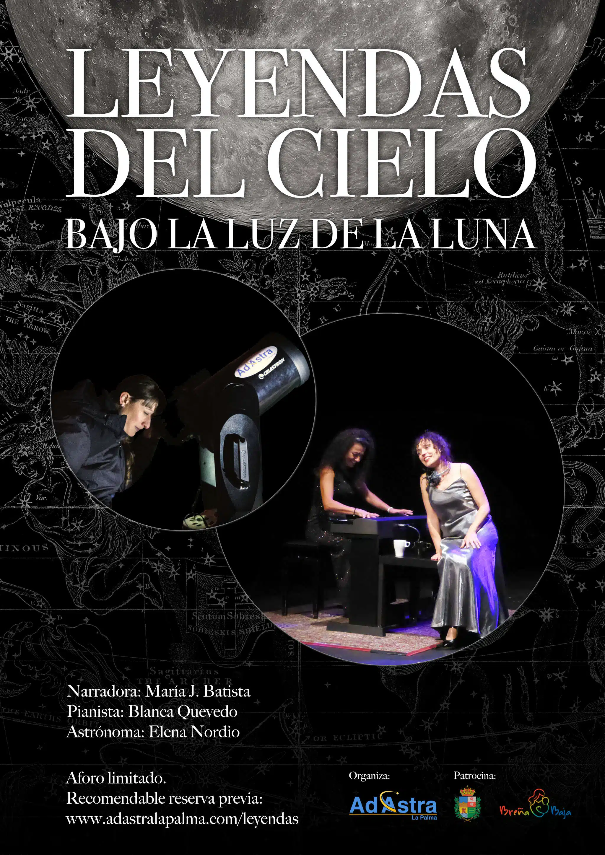 Cartel Leyendas del cielo bajo la luz de la Luna