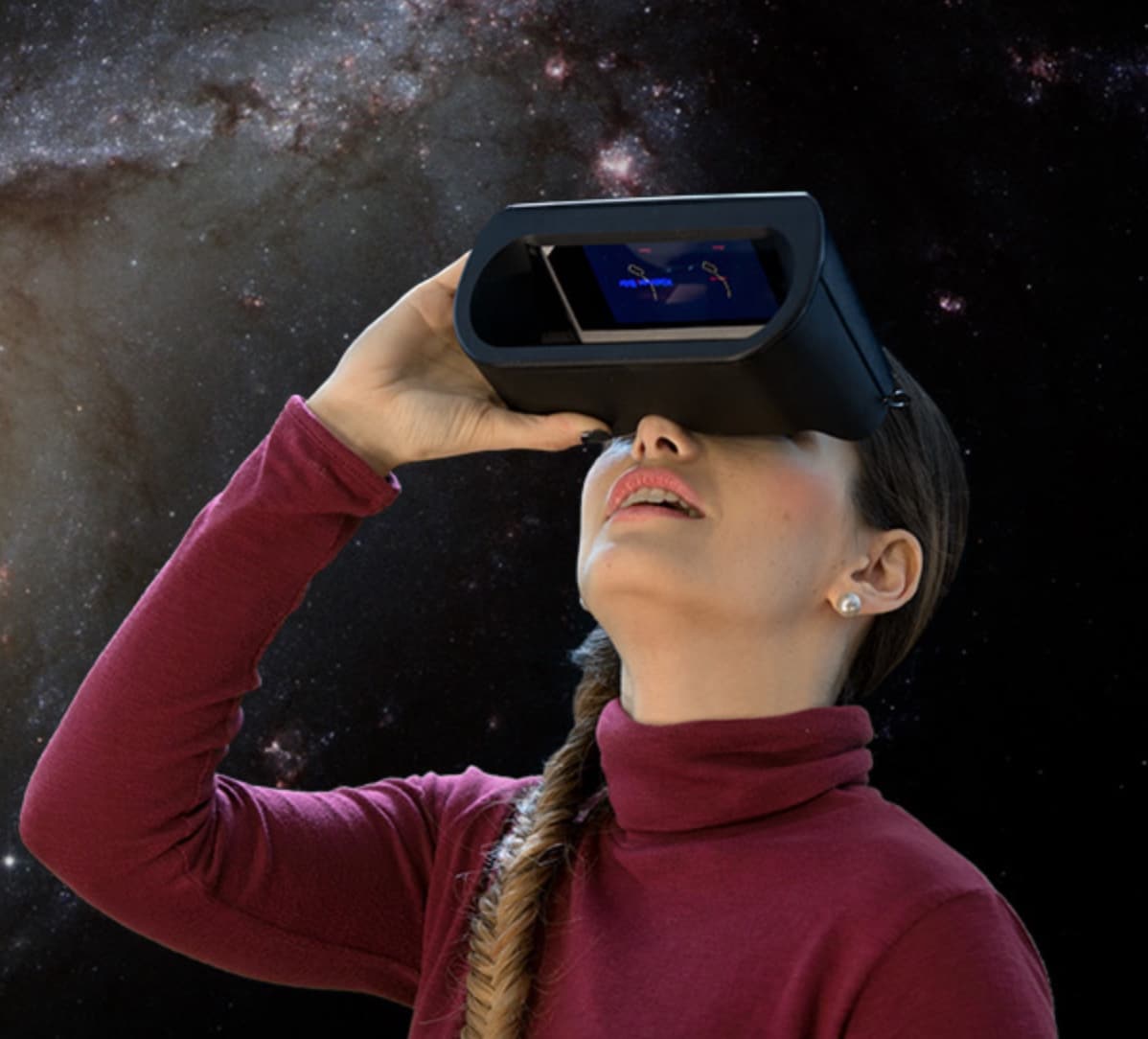 Universe2go augmented reality planetarium viewer device