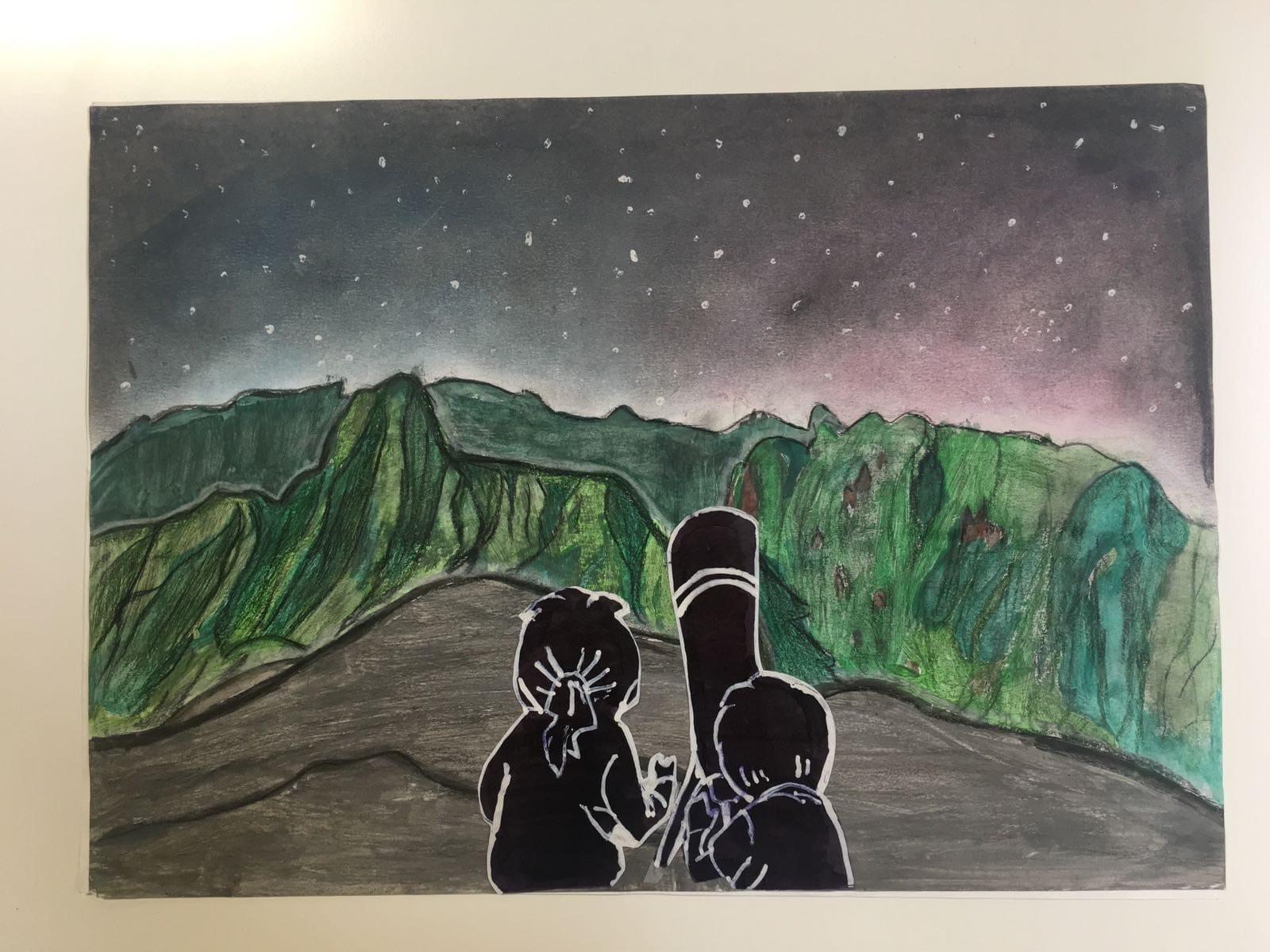 Dibujo ganador del primer premio del concurso infantil Astrofest 2018